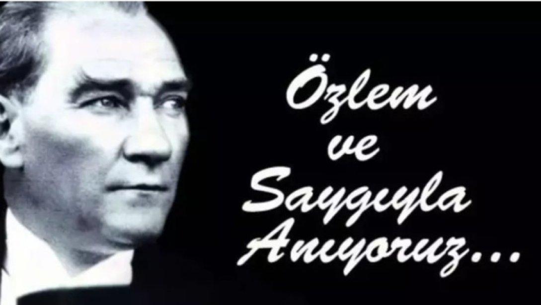 10 Kasım Atatürk' ü Anma Günü